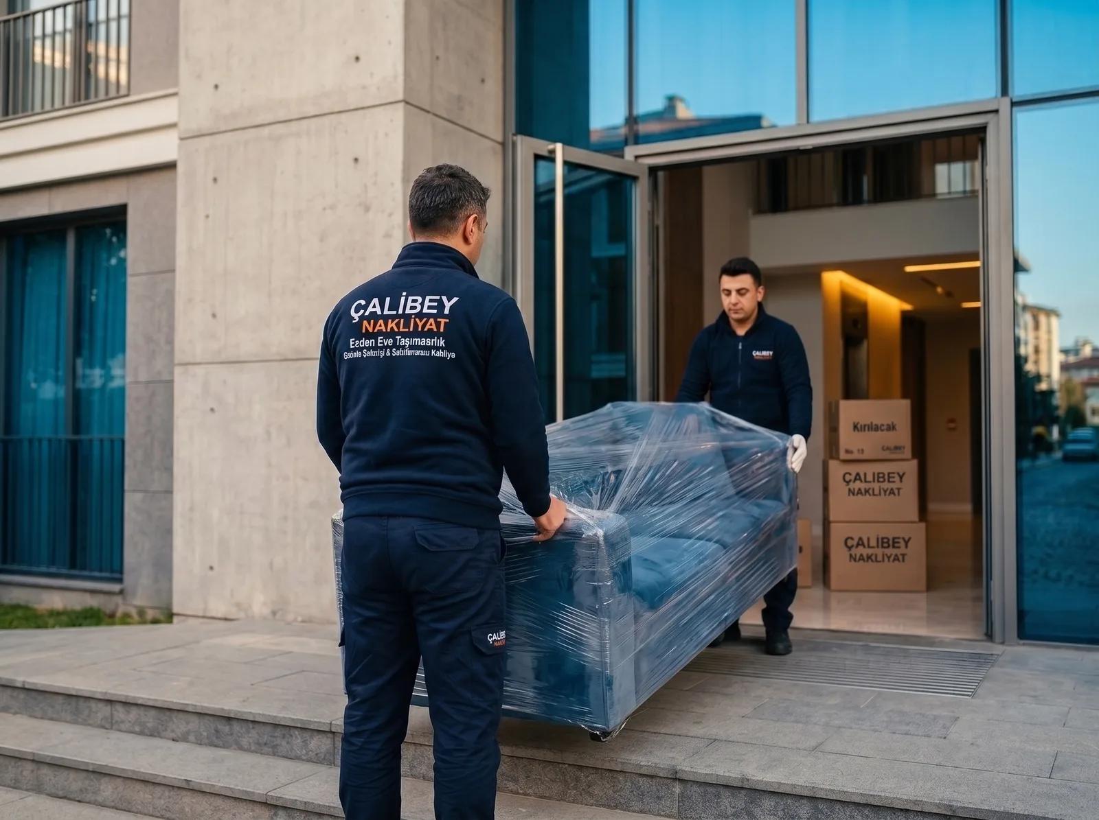 Çalıbey Nakliyat ekibi çalışırken